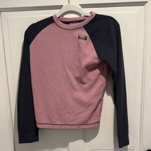 L.L. Bean Pink and Black Kids Sweatshirt